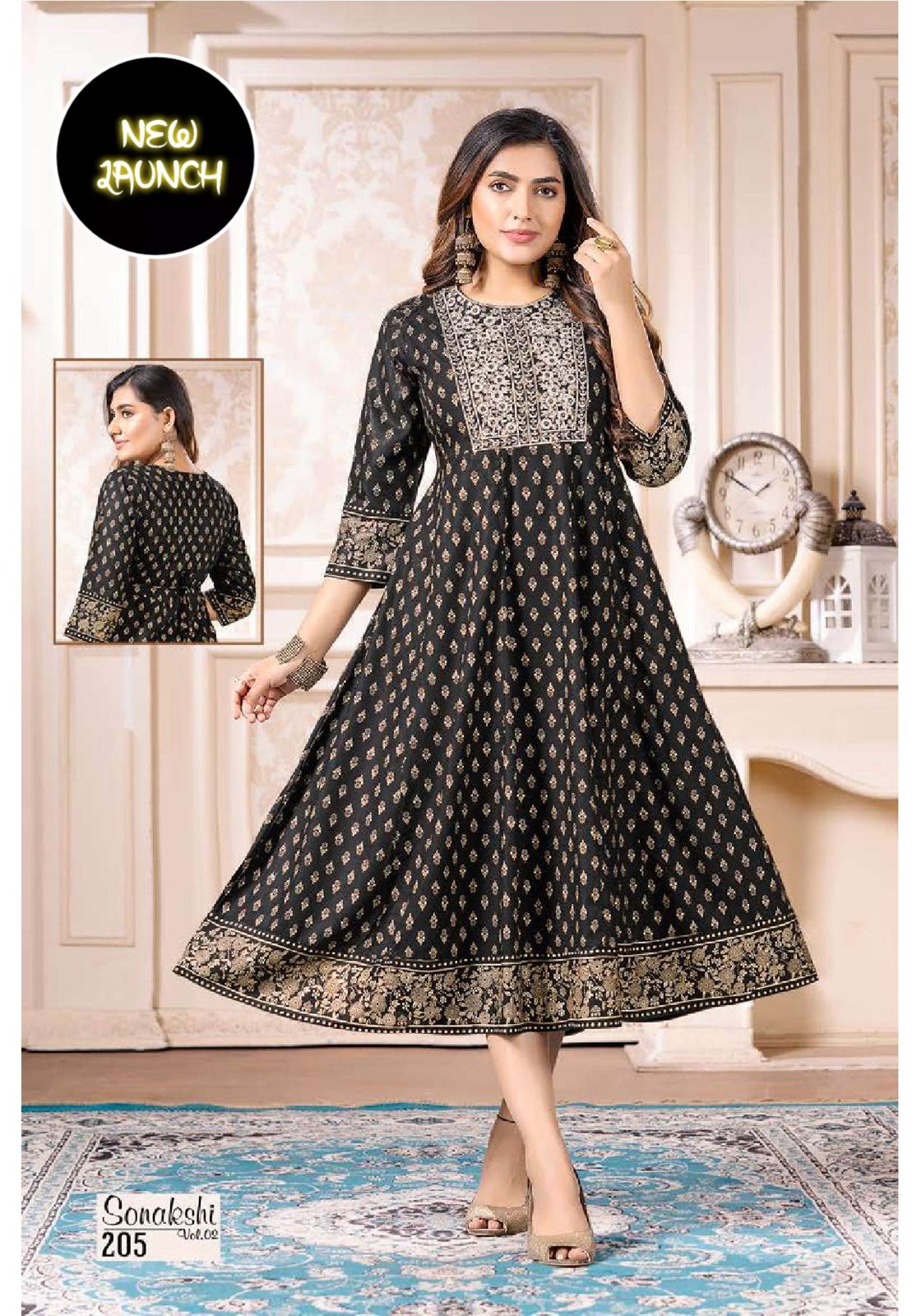 Beauty Sonakshi 2 Rayon Printed Ethnic Wear Anarakli Kurti Collection